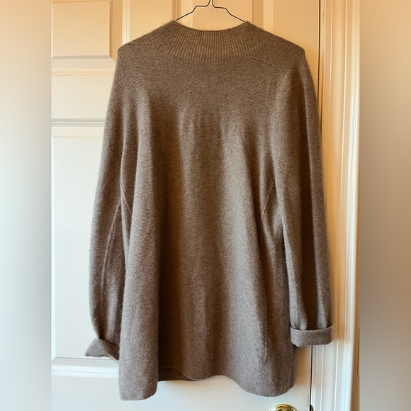Long cashmere mock neck sweater - Picture 2 of 3